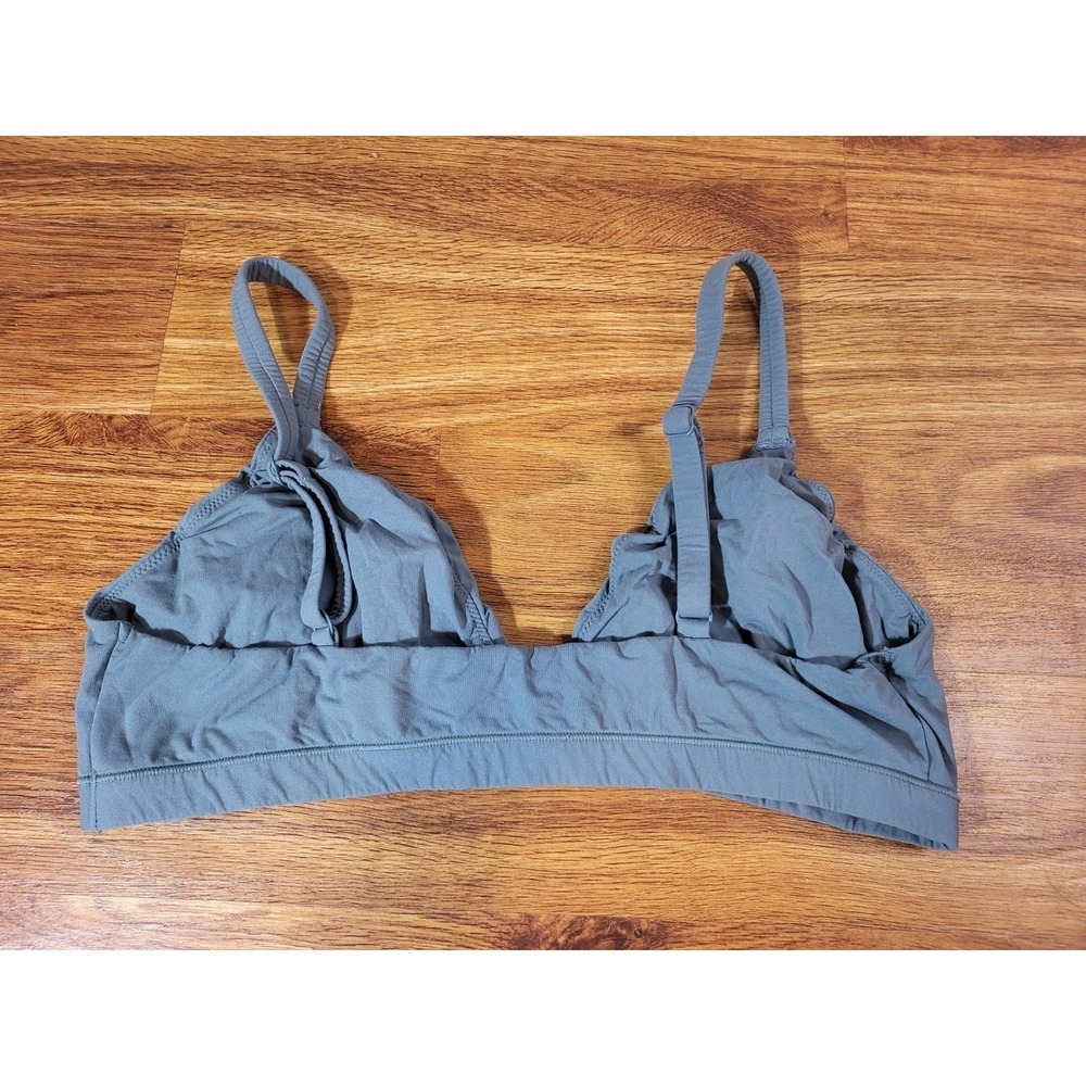 Skims ~ Fits Everybody Triangle Bralette ~ Women's XL~ Steel BLUE - Picture 2 of 3